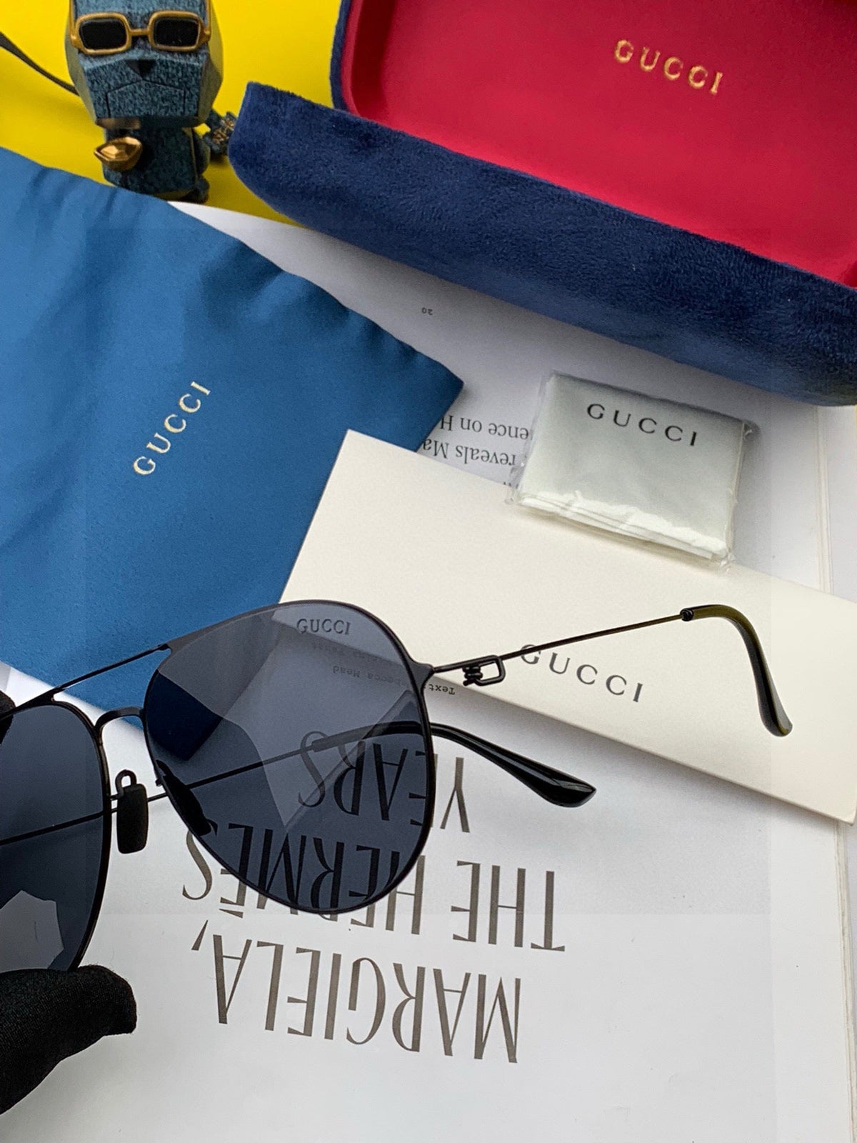 AVIATOR FRAME SUNGLASSES 5800 IN METAL