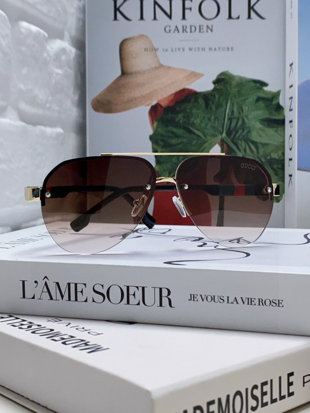 AVIATOR FRAME SUNGLASSES 570223 IN METAL